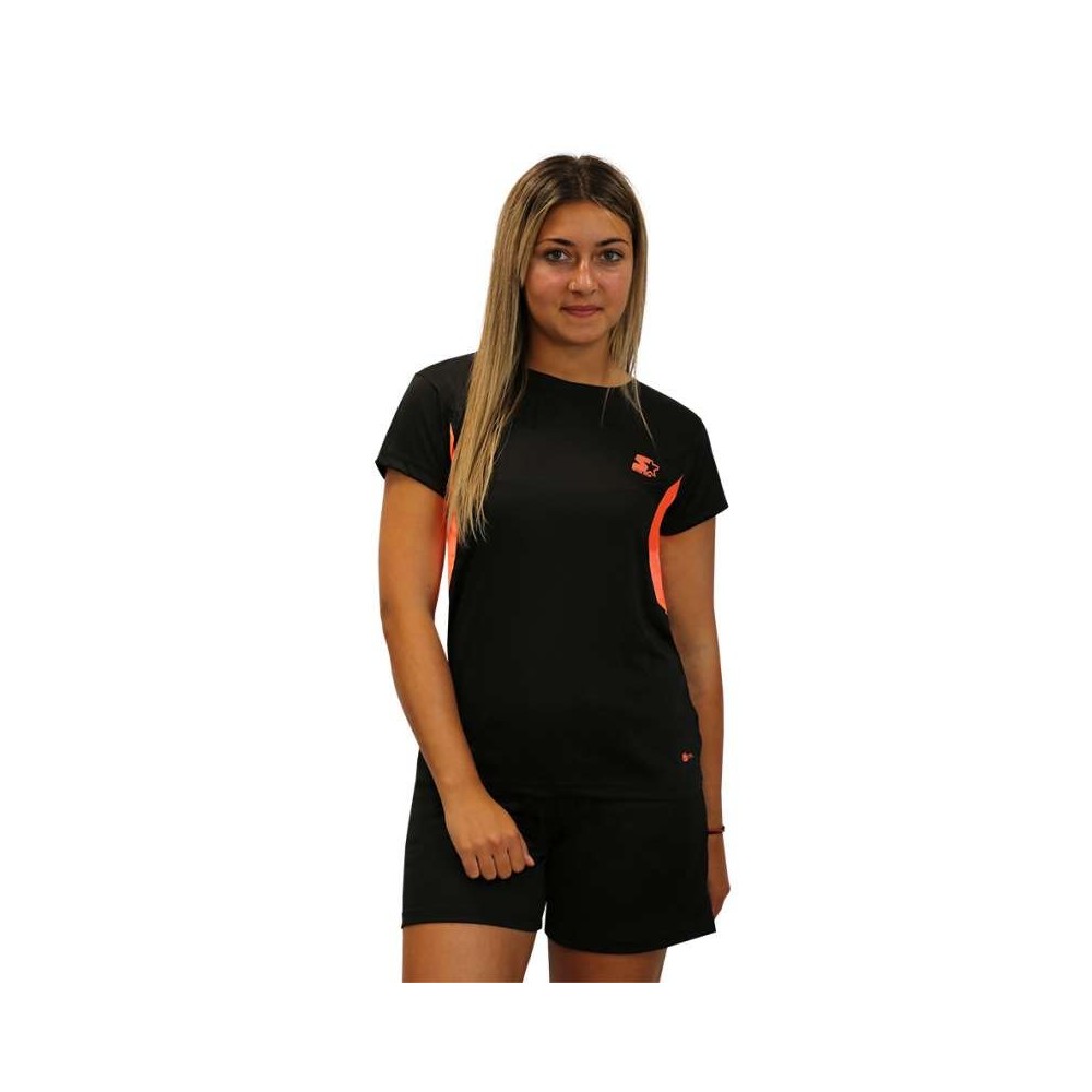CAMISETA ARVADA MUJER NEGRO