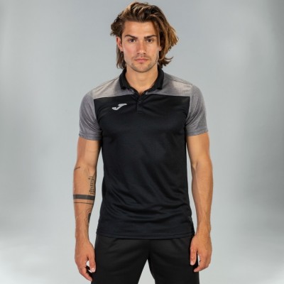POLO HOBBY II M/C NEGRO-GRIS