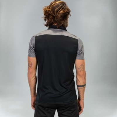 POLO HOBBY II M/C NEGRO-GRIS