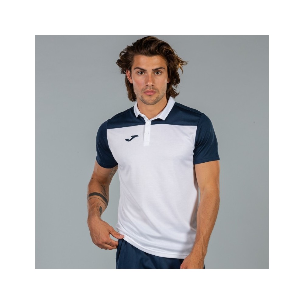 POLO HOBBY II M/C BLANCO-MARINO