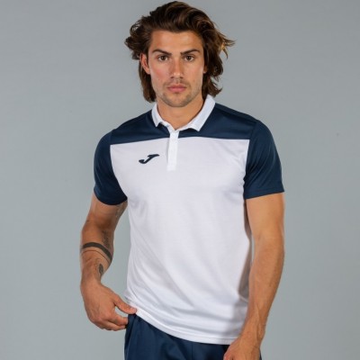POLO HOBBY II M/C BLANCO-MARINO