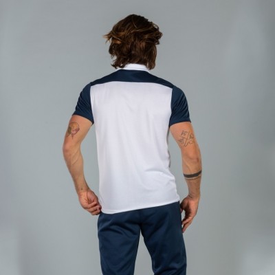 POLO HOBBY II M/C BLANCO-MARINO