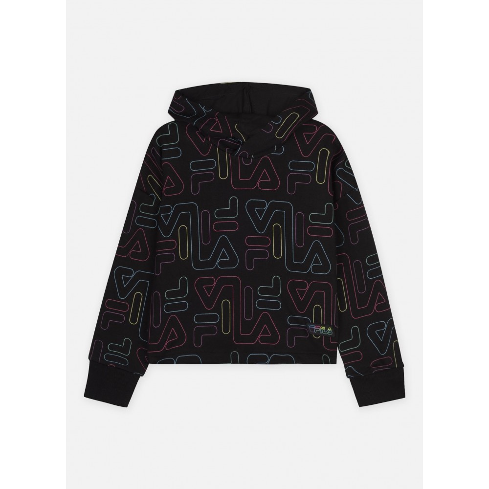 TEENS GIRLS SALOME AOP CROPPED HOODY